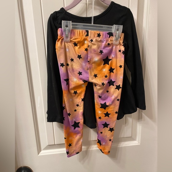 Vibrant Black and Orange Matching Set for Festive Occasions - Picture 2 of 6